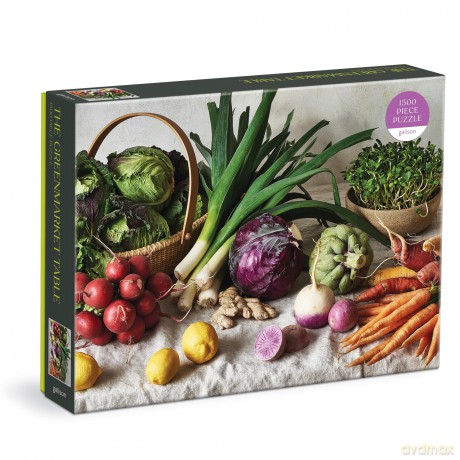 Galison 9780735377608 The Greenmarket Table Jigsaw Puzzle, Multicoloured - Galison [PUZZLE]