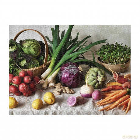 Galison 9780735377608 The Greenmarket Table Jigsaw Puzzle, Multicoloured - Galison [PUZZLE]