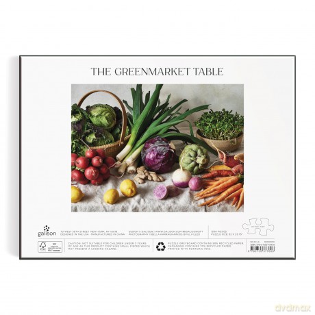 Galison 9780735377608 The Greenmarket Table Jigsaw Puzzle, Multicoloured - Galison [PUZZLE]