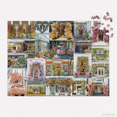 Galison 9780735377622 London in Bloom Jigsaw Puzzle, Multicoloured, 1000 - Galison [PUZZLE]