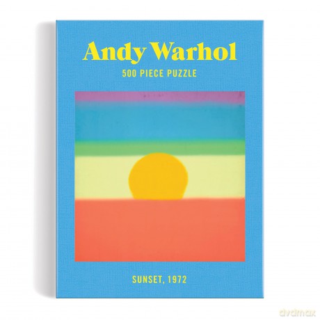 Galison 9780735377905 Andy Warhol Sunset Jigsaw Puzzle 500 Pieces, Multicoloured - Galison [PUZZLE]