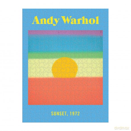Galison 9780735377905 Andy Warhol Sunset Jigsaw Puzzle 500 Pieces, Multicoloured - Galison [PUZZLE]