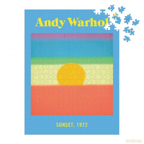 Galison 9780735377905 Andy Warhol Sunset Jigsaw Puzzle 500 Pieces, Multicoloured - Galison [PUZZLE]