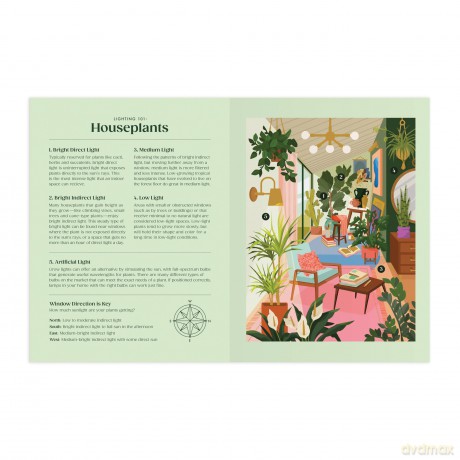Galison 9780735377950 Lighting 101: Houseplants Jigsaw Puzzle, Multicoloured, 500 Pieces - Galison [PUZZLE]