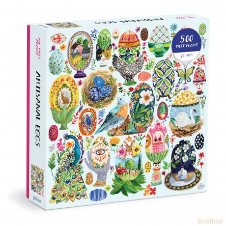 Galison 9780735378131 Artisanal Eggs Jigsaw Puzzle, Multicoloured - Galison [PUZZLE]