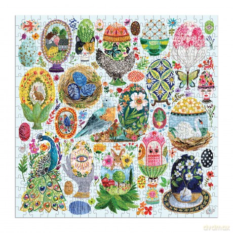 Galison 9780735378131 Artisanal Eggs Jigsaw Puzzle, Multicoloured - Galison [PUZZLE]