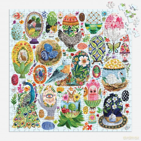 Galison 9780735378131 Artisanal Eggs Jigsaw Puzzle, Multicoloured - Galison [PUZZLE]