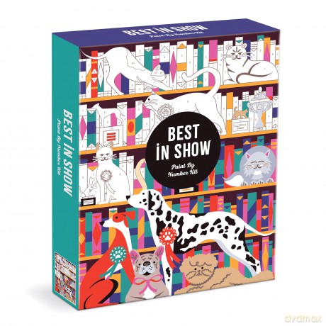 Galison 9780735378148 Best In Show Paint by Number Kit, Multicoloured - Galison [PUZZLE]