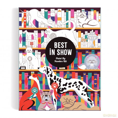 Galison 9780735378148 Best In Show Paint by Number Kit, Multicoloured - Galison [PUZZLE]