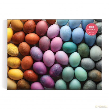 Galison 9780735378155 Prismatic Eggs Jigsaw Puzzle, Multicoloured, 1000 Pieces - Galison [PUZZLE]