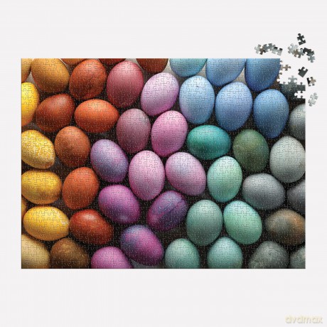Galison 9780735378155 Prismatic Eggs Jigsaw Puzzle, Multicoloured, 1000 Pieces - Galison [PUZZLE]