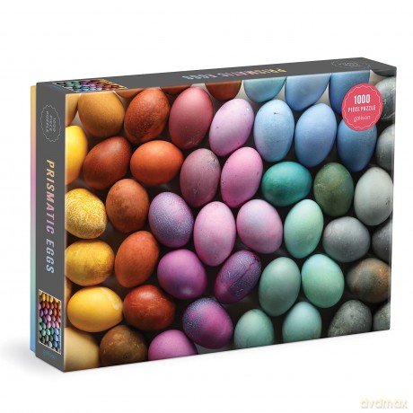 Galison 9780735378155 Prismatic Eggs Jigsaw Puzzle, Multicoloured, 1000 Pieces - Galison [PUZZLE]