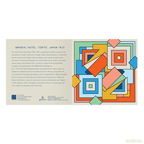 Galison 9780735378797 Jigsaw Puzzle, Multicoloured - Frank Lloyd Wright Foundation [PUZZLE]