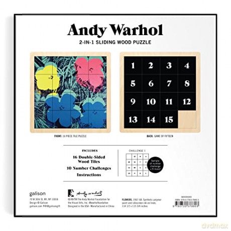 Galison 9780735378803 Jigsaw Puzzle, Multicoloured - Andy Warhol [GRA]