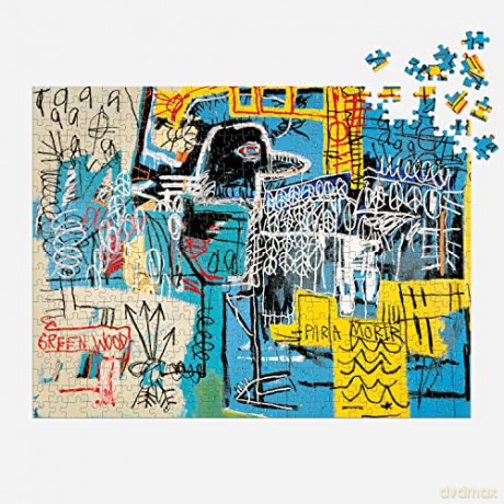 Galison 9780735379251 Bird Jigsaw Puzzle, Multicoloured - Jean-Michel Basquiat [PUZZLE]
