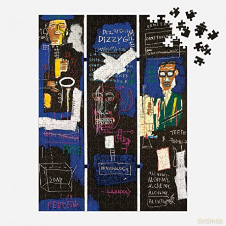 Galison 9780735379268 Jigsaw Puzzle, Multicoloured - Jean-Michel Basquiat [PUZZLE]
