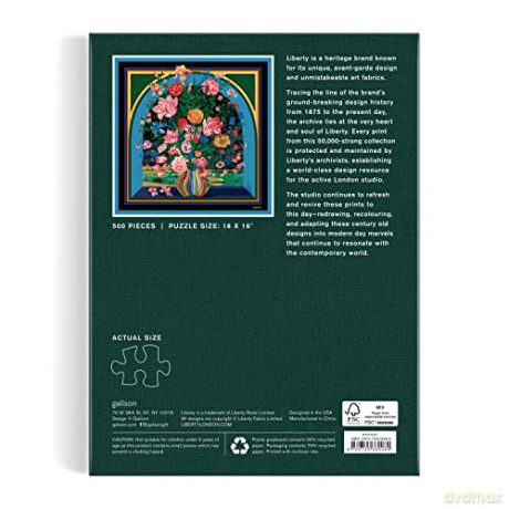 Galison 9780735380080 Jigsaw Puzzle, Multicoloured - Liberty of London Ltd [PUZZLE]