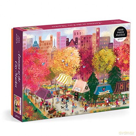 Galison 9780735380141 Joy Laforme Autumn at The City Market, Multicoloured - Galison [PUZZLE]