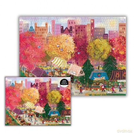 Galison 9780735380141 Joy Laforme Autumn at The City Market, Multicoloured - Galison [PUZZLE]