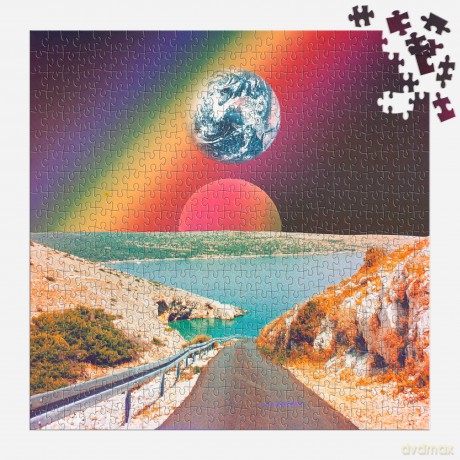 Galison Cosmic Rainbow - 1000 Piece Puzzle Featuring Prisms Other Worldly Combinations Of Earth Sea And Cosmos - Galison [PUZZLE]