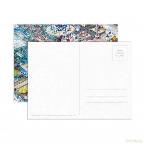 Galison Gray Malin Coney Island - 1000 Piece Puzzle with Eye Catching Aerial Photography of Iconic NYC Beach From A La Plage Artwork - Galison [PUZZLE]