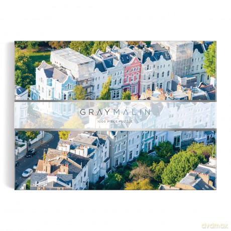 Galison Gray Malin Notting Hill - 1000 Piece Puzzle with Dreamy Springtime Photography of Iconic English Neighborhood From Au Parc Artwork - Galison [PUZZLE]