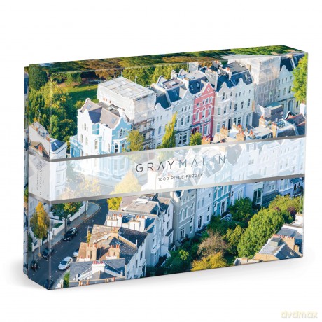 Galison Gray Malin Notting Hill - 1000 Piece Puzzle with Dreamy Springtime Photography of Iconic English Neighborhood From Au Parc Artwork - Galison [PUZZLE]