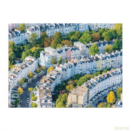 Galison Gray Malin Notting Hill - 1000 Piece Puzzle with Dreamy Springtime Photography of Iconic English Neighborhood From Au Parc Artwork - Galison [PUZZLE]