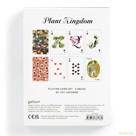 Galison Joy Laforme Plant Kingdom Playing Card Set: Set of 2 Card Decks - Galison [KARTY]