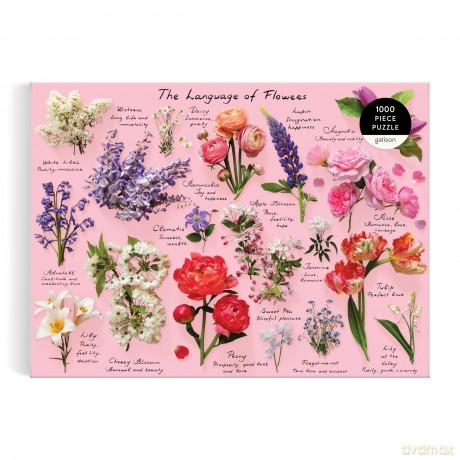 Galison Language Of Flowers - 1000 Piece Puzzle Featuring A Glossary Of Spring And Summer Blooms With Attributed Meanings - Galison [PUZZLE]