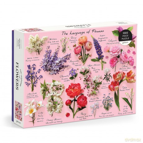Galison Language Of Flowers - 1000 Piece Puzzle Featuring A Glossary Of Spring And Summer Blooms With Attributed Meanings - Galison [PUZZLE]