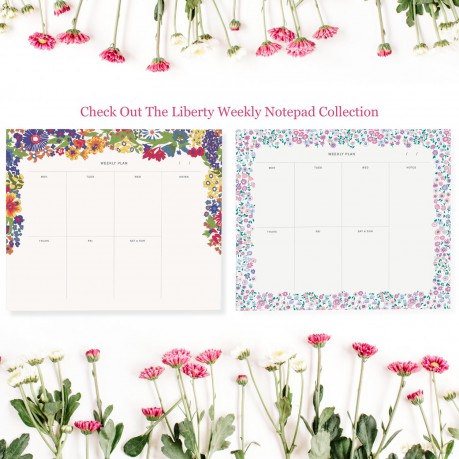 Galison Liberty Margaret Annie Weekly Notepad - Liberty of London Ltd [KSIĄŻKA]