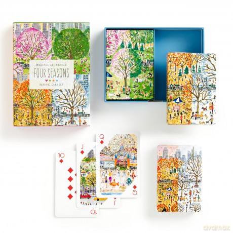 Galison Michael Storrings Four Seasons Playing Card Set - Galison [KARTY]
