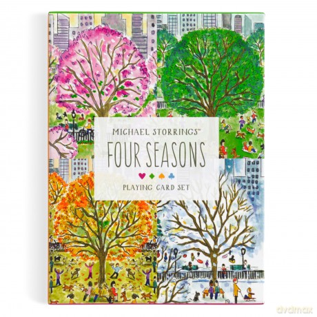 Galison Michael Storrings Four Seasons Playing Card Set - Galison [KARTY]