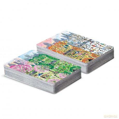 Galison Michael Storrings Four Seasons Playing Card Set - Galison [KARTY]