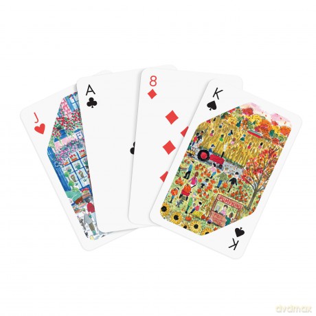Galison Michael Storrings Four Seasons Playing Card Set - Galison [KARTY]