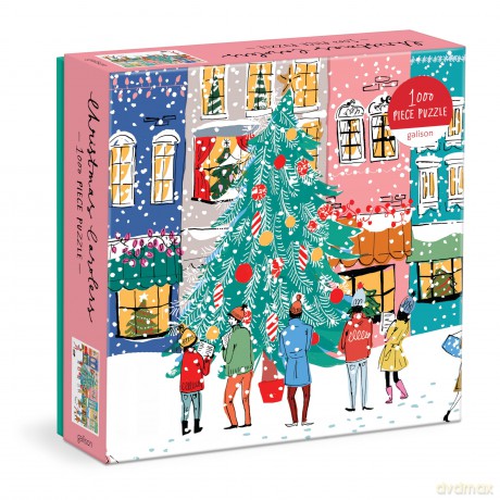 Galison Mudpuppy 735356858 Christmas Carolers Square Boxed 1000 Piece Puzzle - Galison [PUZZLE]