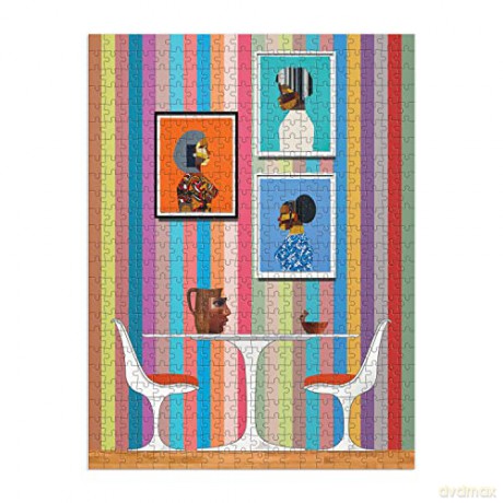 Galison Mudpuppy- Derrick Adams x Dreamyard 500 Piece Double-Sided Puzzle, 9780735370470 - Derrick Adams [PUZZLE]