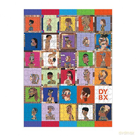 Galison Mudpuppy- Derrick Adams x Dreamyard 500 Piece Double-Sided Puzzle, 9780735370470 - Derrick Adams [PUZZLE]