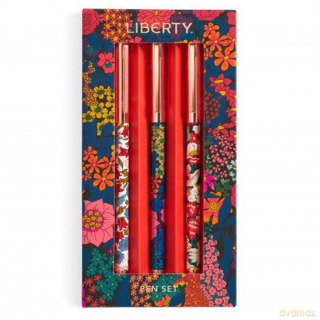 Galison Mudpuppy Liberty Floral Everyday Pen Set: Liberty London - Galison [KSIĄŻKA]