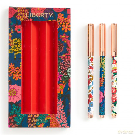 Galison Mudpuppy Liberty Floral Everyday Pen Set: Liberty London - Galison [KSIĄŻKA]