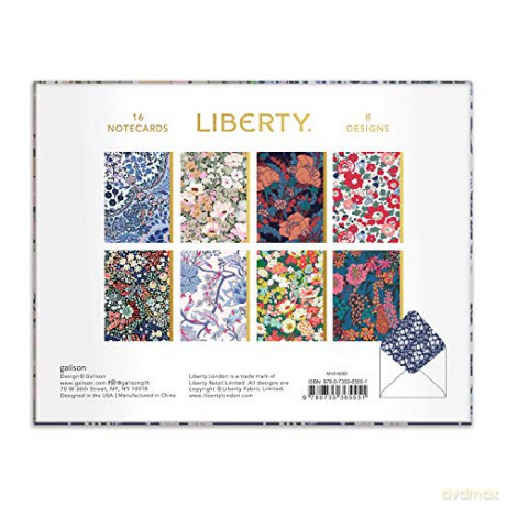 Galison Mudpuppy Liberty Floral Greeting Assortment Notecard Set: Liberty London - Liberty London [KSIĄŻKA]