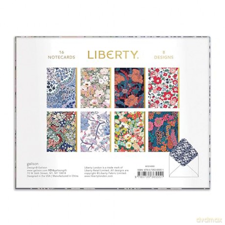 Galison Mudpuppy Liberty Floral Greeting Assortment Notecard Set: Liberty London - Liberty London [KSIĄŻKA]