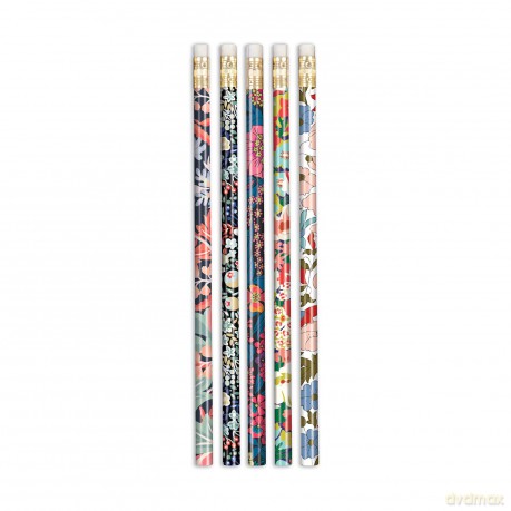 Galison Mudpuppy Liberty Floral Pencil Set - Galison [KSIĄŻKA]