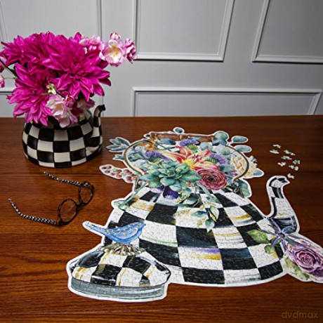 Galison Mudpuppy- Mackenzie-Childs Blooming Kettle 750 Piece Shaped Puzzle, 9780735371279 - Galison [PUZZLE]