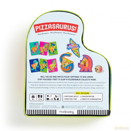 Galison Mudpuppy Pizzasaurus! Shaped Box Game - Mudpuppy [KSIĄŻKA]