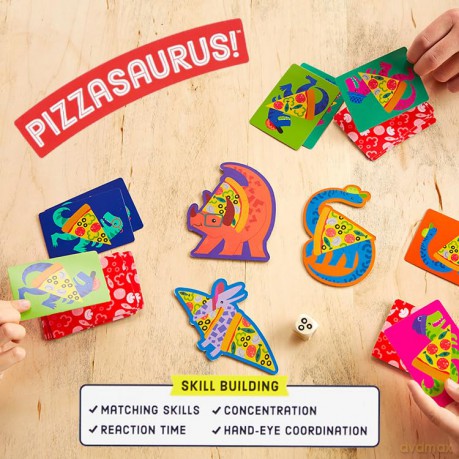 Galison Mudpuppy Pizzasaurus! Shaped Box Game - Mudpuppy [KSIĄŻKA]
