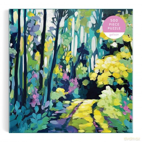 Galison Painted Path - 500 Piece Puzzle Featuring Greenery Spread Over A Forest Path - Galison [PUZZLE]
