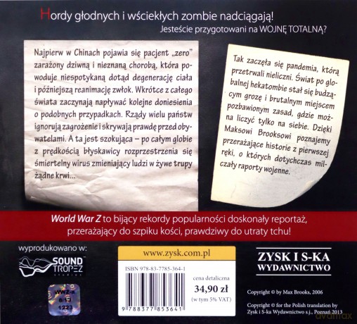 World War Z - Max Brooks [AUDIOBOOK] [CD-MP3]