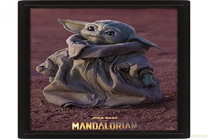 Gamesland The Mandalorian Grogu 3D Lenticular Frame - Real Motion and Depth Effect - Premium Officially Licensed Decoration - 10 x 8 [KSIĄŻKA]